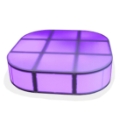 ProX Lumo Stage 6'x6' Rounded Square Acrylic Stage w/Optional Lights